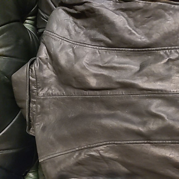 Tiboa Leathers Real Soft Black Leather Zipper Jacket Biker Style Size M - Picture 11 of 13